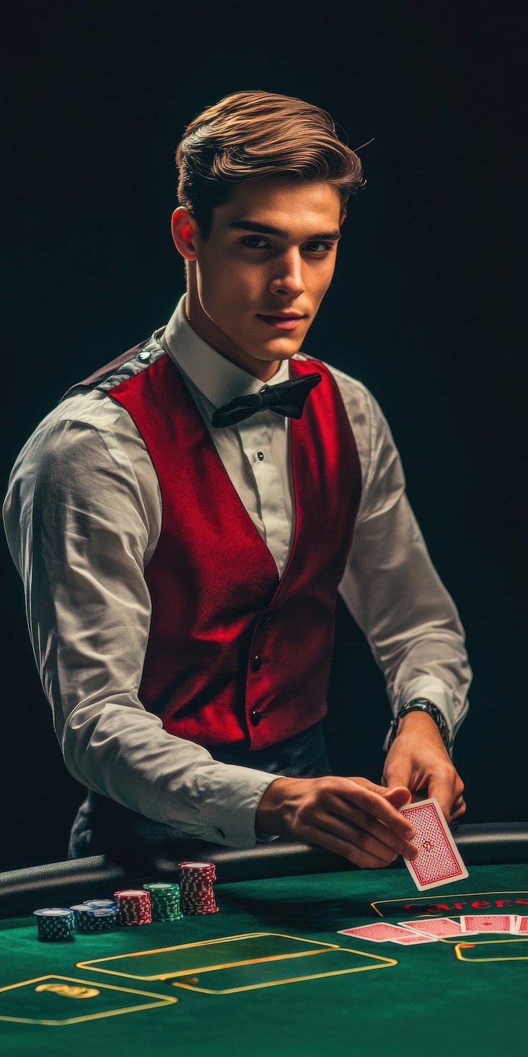 Lucky Twins live dealer studio with professional setup